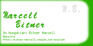 marcell bitner business card